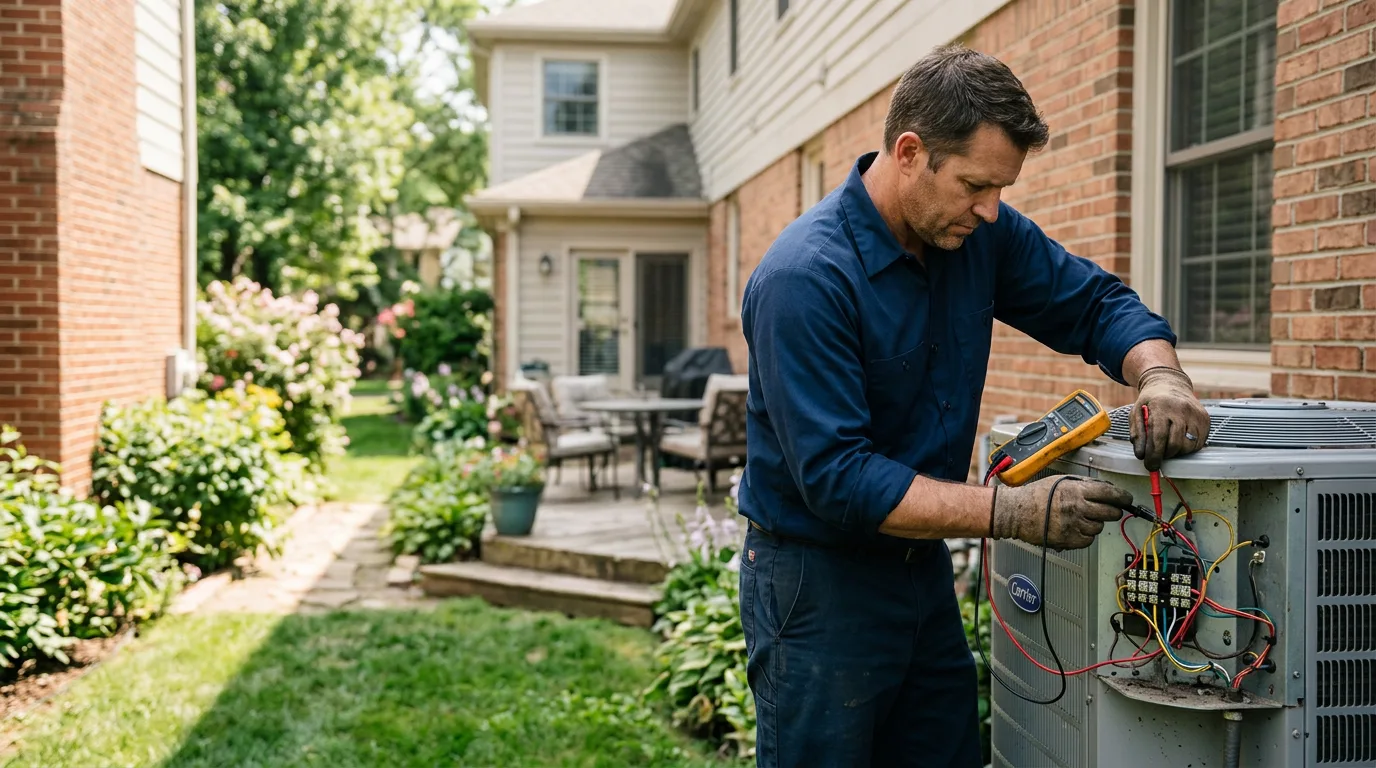 HVAC technician working near Roby, TX